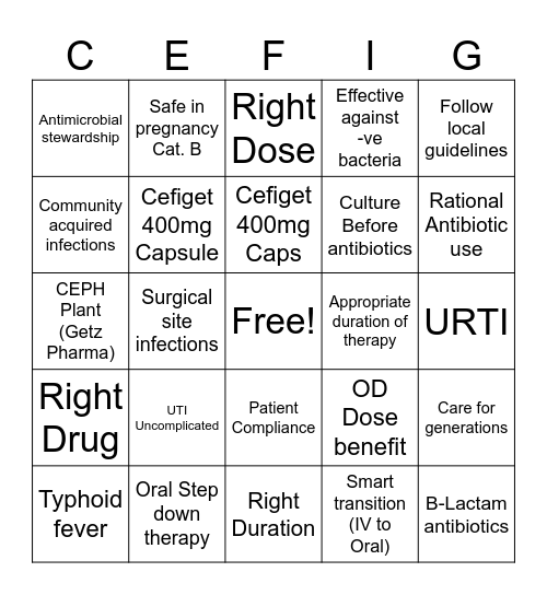 TRIDENT OF FREEDOM Bingo Card