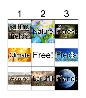 Vocabulary Bingo Card