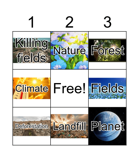 Vocabulary Bingo Card
