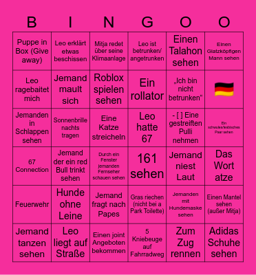 🌸BINGO🌸 Bingo Card