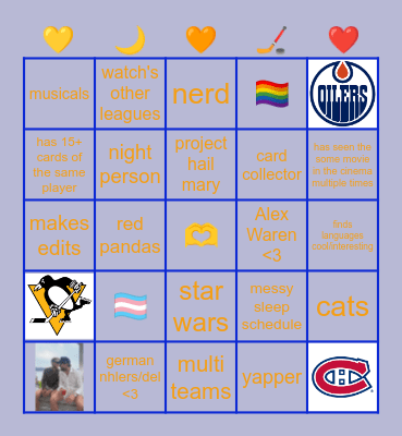 Lj Bingo Card