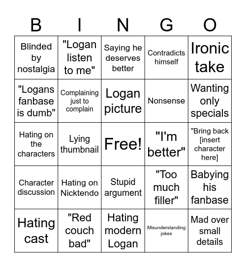 Sml talks bingo Card