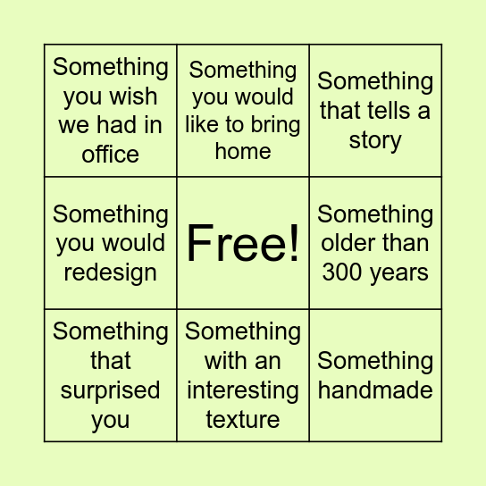 FOTO BINGO in BAMBERG Bingo Card