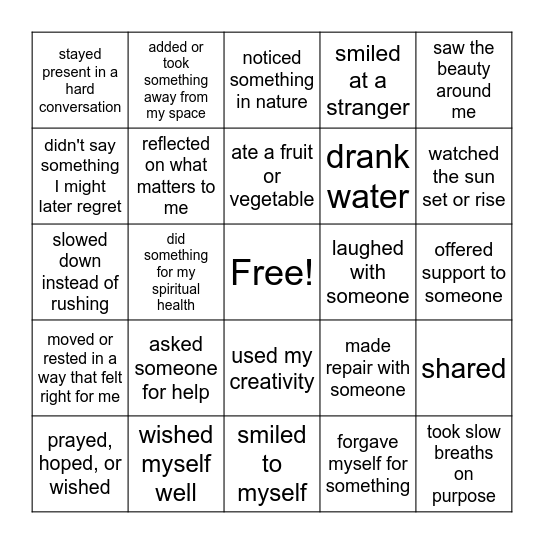 Games 3 and 4 Bingo Card
