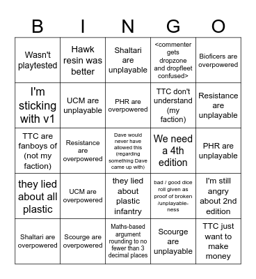 DZC3 Bingo sheet Bingo Card