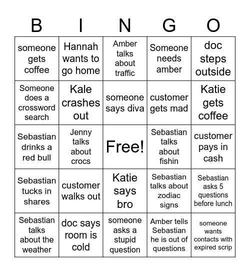 broke bingo Card