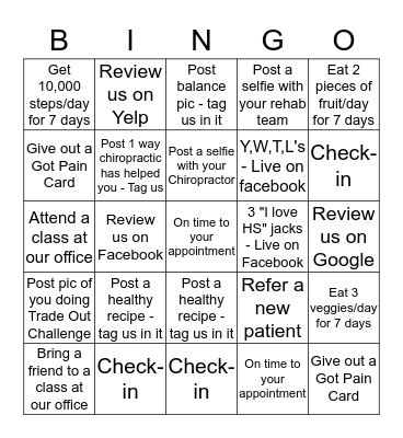 Spring Into Bingo Card