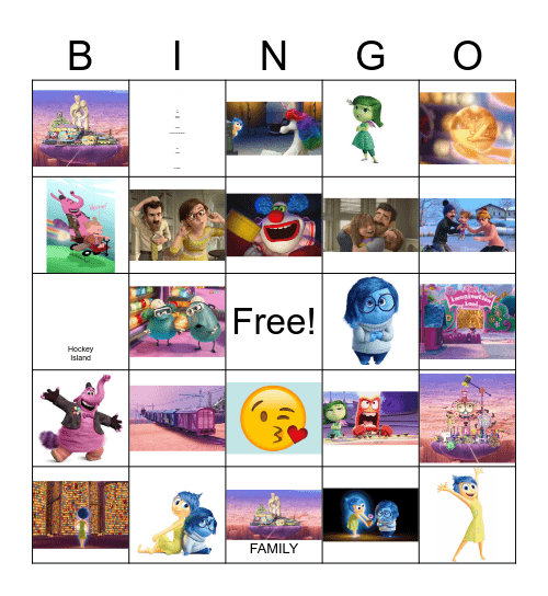 Inside Out Bingo Card