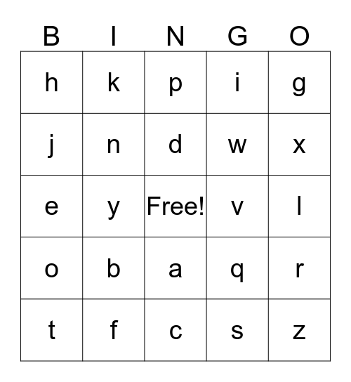 Presidents Day Bingo Card