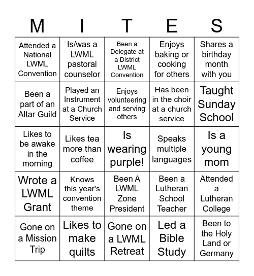 Find Someone Who... Bingo Card