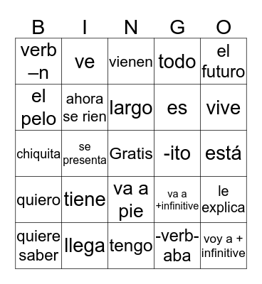 La Loteria 1-6 Bingo Card