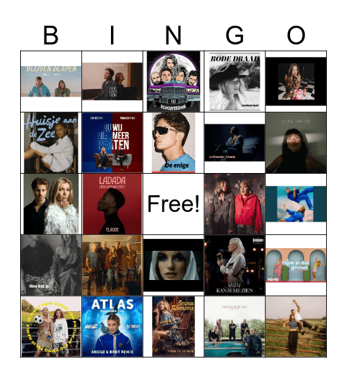 Nederlandse Hits Bingo Card