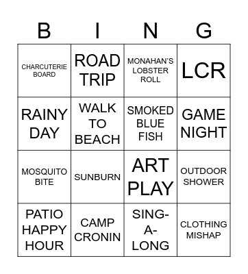 NARRAGANSETT 2026 Bingo Card