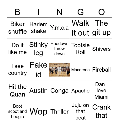 Here for the party 💃🏿🧑🏾‍🩰🕺🏼🕴🏻 Bingo Card