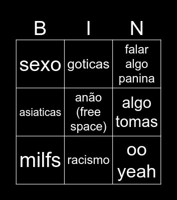 dani Bingo Card