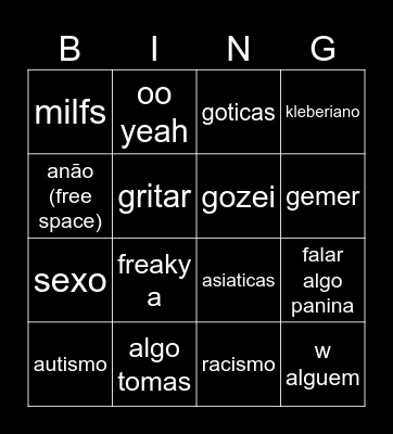 dani Bingo Card