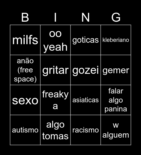 dani Bingo Card