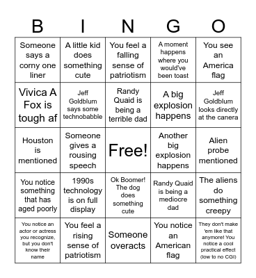 Independence Day! Bingo Card