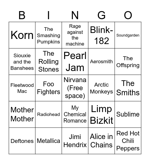 Green Yuri bingo Card