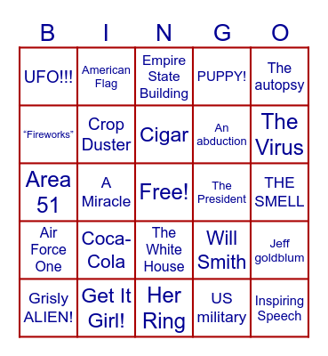 INDEPENDENCE DAY Bingo Card
