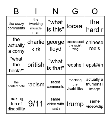 instagram reels Bingo Card