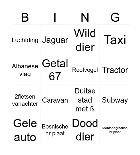Mn bingo Card