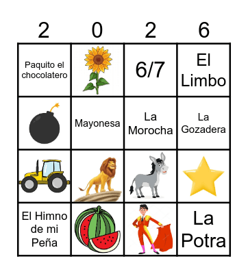BINGO MUSICAL CAMPUS Bingo Card