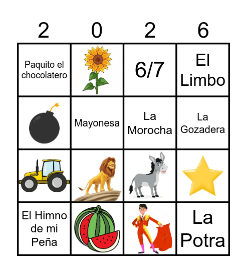 BINGO MUSICAL CAMPUS Bingo Card