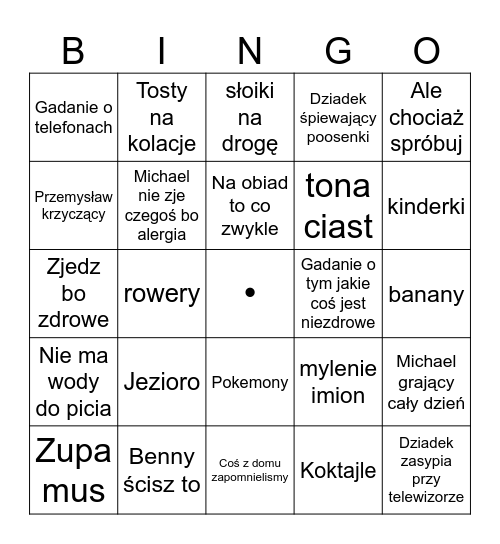 Nysa Bingo Card
