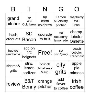 ABE's 4th of July Bingo Card