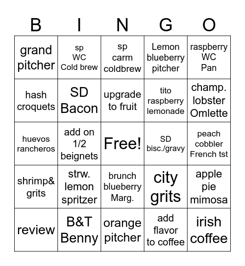 ABE's 4th of July Bingo Card