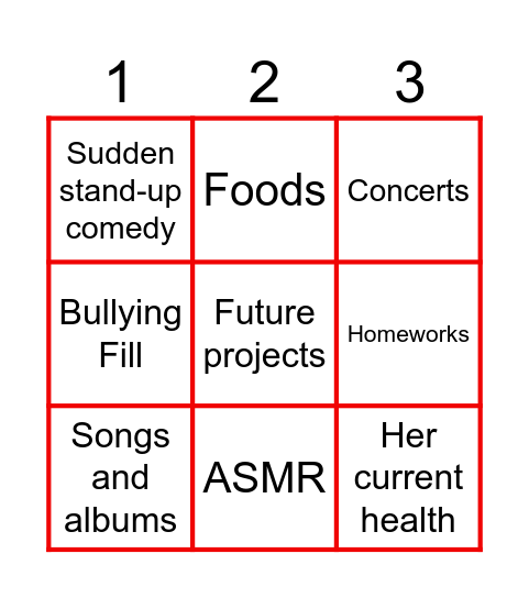 MLM stream Bingo Card