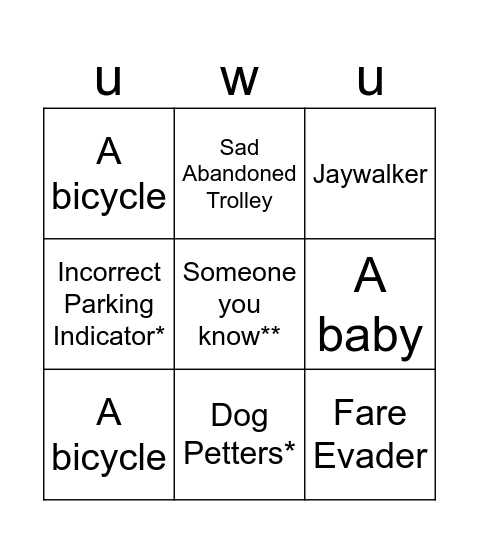 My Castle Town Bingo Card