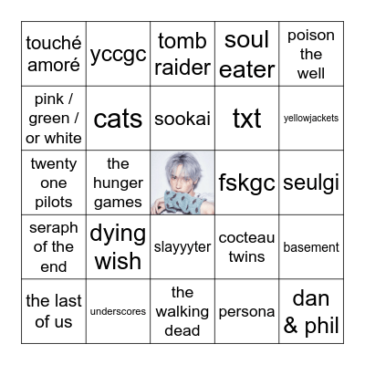 kirby’s bingo ٩(^‿^)۶ Bingo Card