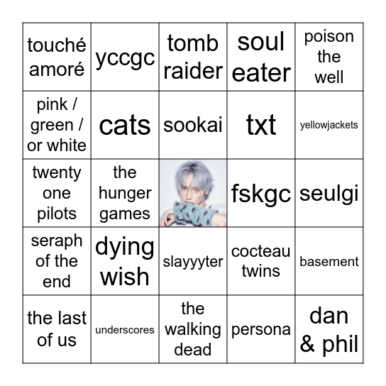 kirby’s bingo ٩(^‿^)۶ Bingo Card