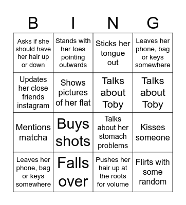 Grace u Bingo Card