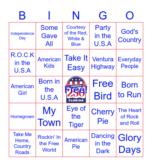 America 250 Bingo Card