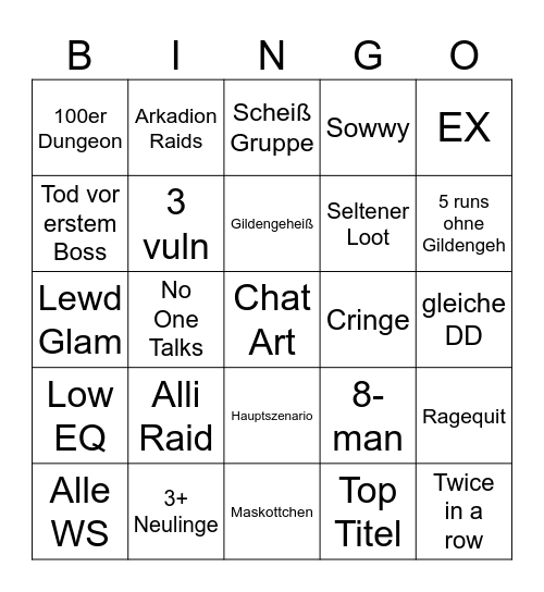 Mentor 2 Bingo Card