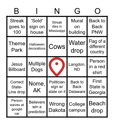 4TH OF GEOLY Bingo Card