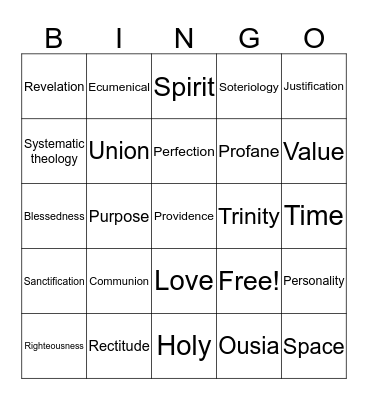 VOCABULARY BINGO  Bingo Card