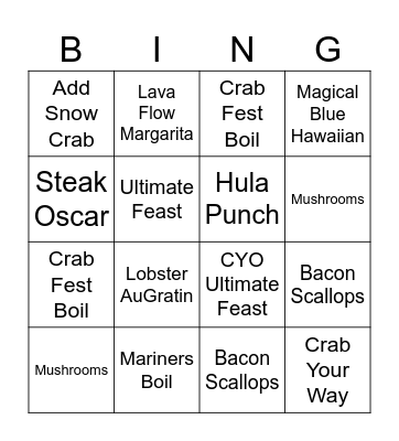 4th of July BINGO Card