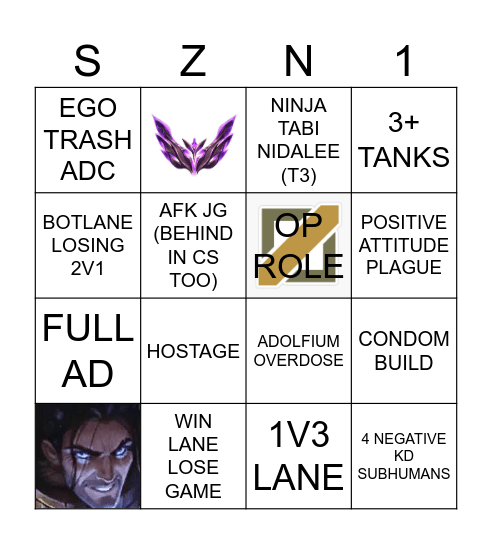 STAYLIN Bingo Card