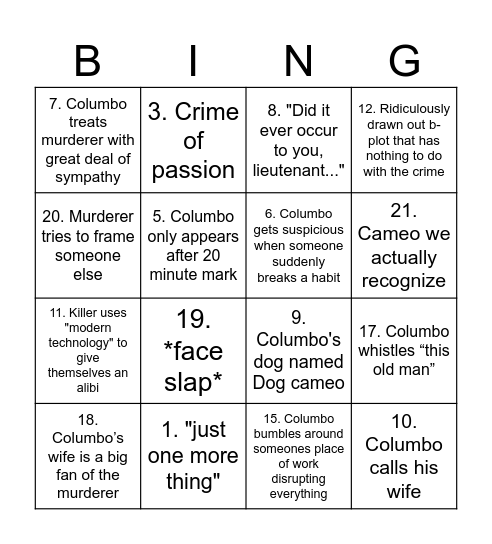 Columbingo Card
