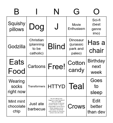 Deeep Bingo Card