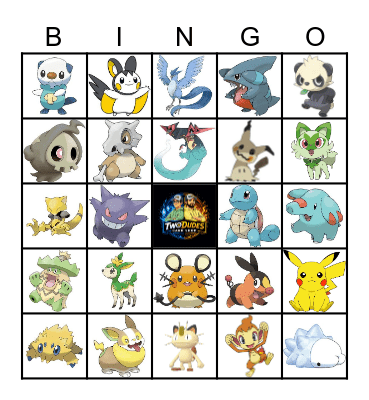 Pokemon Bingo Card