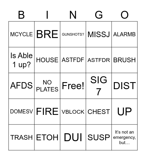 4th of July Bingo Card