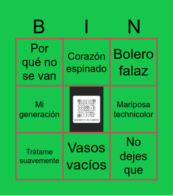 EL RINCÓN DE FUSCA Bingo Card