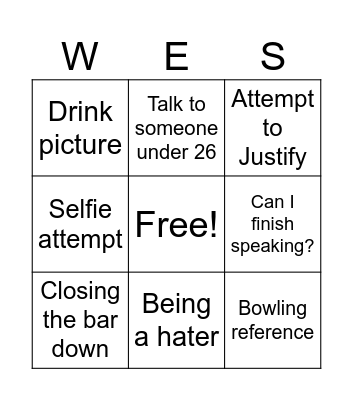 Nigelology Bingo Card