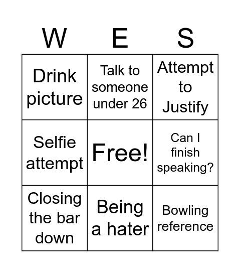 Nigelology Bingo Card