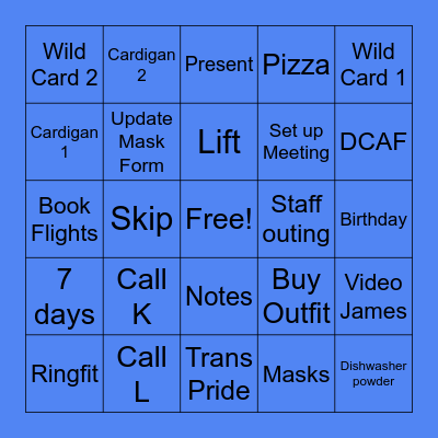 July Bingo Card